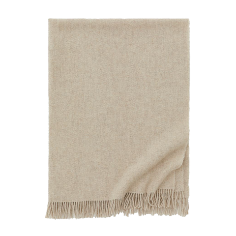 Wool Taupe Throw